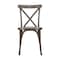 Flash Furniture HERCULES Commercial Dark Brown Indoor/Outdoor Wood Look Resin Cross Back Chair L-9-M2-DKBRN-GG - alternate 3